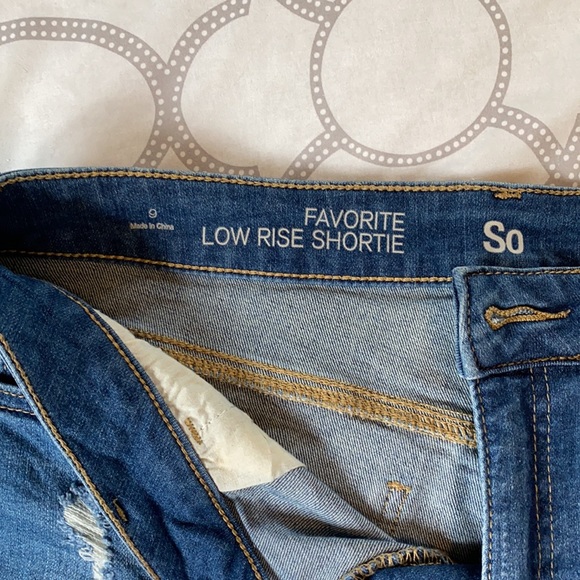 Low Rise Jean Shorts - Picture 2 of 4